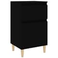 Miniatyrbillede 1 af 11: vidaXL sengebord 40x35x70 cm sort