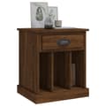Miniatyrbilde 4 av 11: vidaXL Nattbord 2 stk brun eik 43x36x50 cm