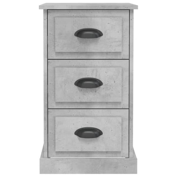 vidaXL Nattbord betonggrå 39x39x67 cm konstruert tre