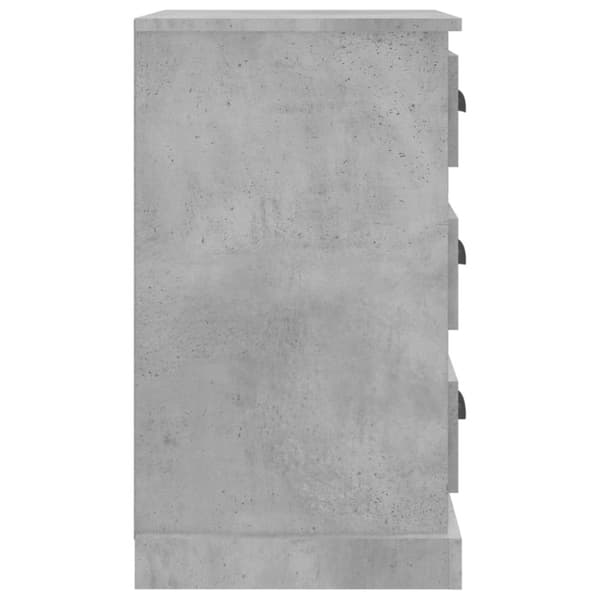 vidaXL Nattbord betonggrå 39x39x67 cm konstruert tre