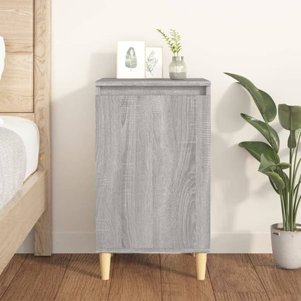 vidaXL sengebord 40x35x70 cm konstrueret træ grå sonoma-eg