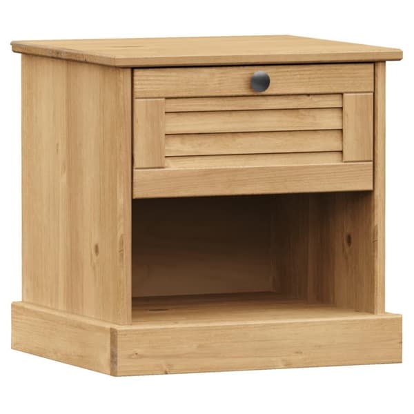 vidaXL sengebord VIGO 42x35x40 cm massivt fyrretræ