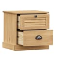 Miniatyrbilde 3 av 9: vidaXL Nattbord VIGO 42x35x42 cm heltre furu