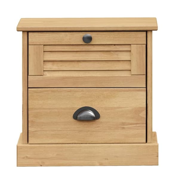 vidaXL Nattbord VIGO 42x35x42 cm heltre furu