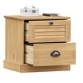 Miniatyrbilde 2 av 9: vidaXL Nattbord VIGO 42x35x42 cm heltre furu