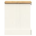 Miniatyrbilde 7 av 10: vidaXL Nattbord VIGO hvit 42x35x42 cm heltre furu