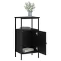 Miniatyrbillede 4 af 11: vidaXL sengebord 41x31x80 cm konstrueret træ sort