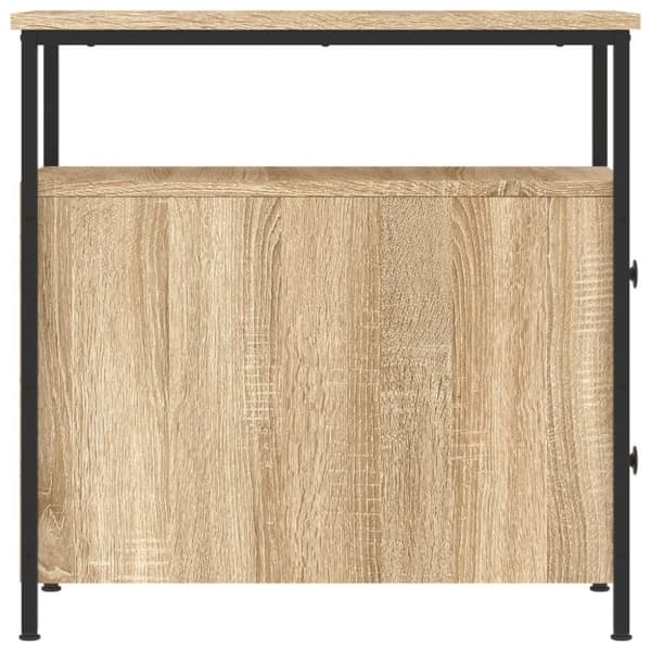 vidaXL Nattbord sonoma eik 30x60x60 cm konstruert tre