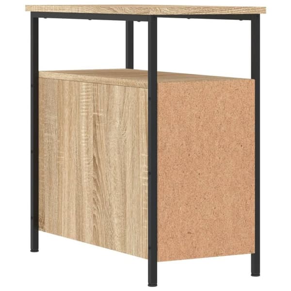 vidaXL Nattbord sonoma eik 30x60x60 cm konstruert tre