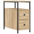 Miniatyrbilde 1 av 11: vidaXL Nattbord sonoma eik 30x60x60 cm konstruert tre
