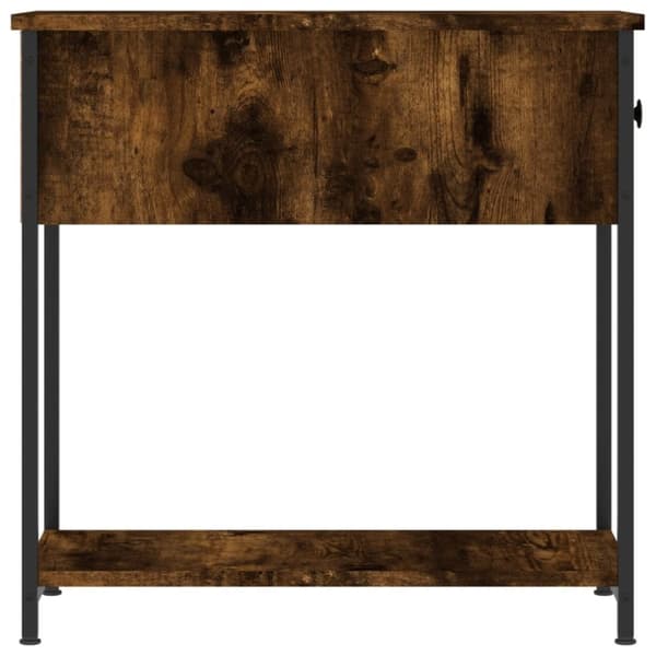 vidaXL sengebord 30x60x60 cm konstrueret træ røget egetræsfarve