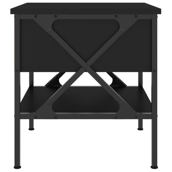 vidaXL sengebord 40x42x45 cm konstrueret træ sort