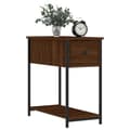 Miniatyrbilde 3 av 11: vidaXL Nattbord brun eik 30x60x60 cm konstruert tre