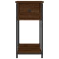 Miniatyrbilde 5 av 11: vidaXL Nattbord brun eik 30x60x60 cm konstruert tre