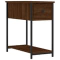 Miniatyrbilde 1 av 11: vidaXL Nattbord brun eik 30x60x60 cm konstruert tre