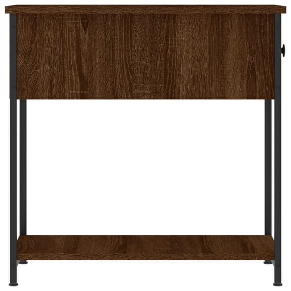 vidaXL sengebord 30x60x60 cm konstrueret træ brun egetræsfarve