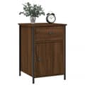 Miniatyrbilde 3 av 11: vidaXL Nattbord brun eik 40x42x60 cm konstruert tre