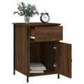 Miniatyrbilde 4 av 11: vidaXL Nattbord brun eik 40x42x60 cm konstruert tre