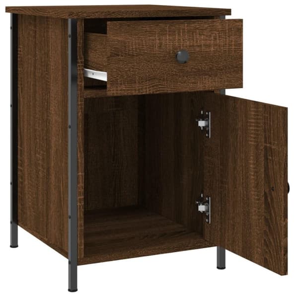vidaXL Nattbord brun eik 40x42x60 cm konstruert tre