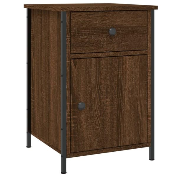 vidaXL Nattbord brun eik 40x42x60 cm konstruert tre