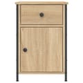 Miniatyrbilde 5 av 11: vidaXL Nattbord sonoma eik 40x42x60 cm konstruert tre