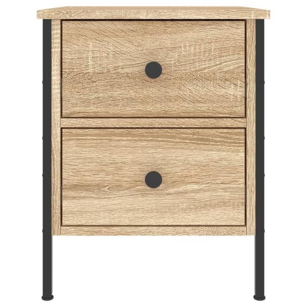 vidaXL Nattbord sonoma eik 40x42x50 cm konstruert tre