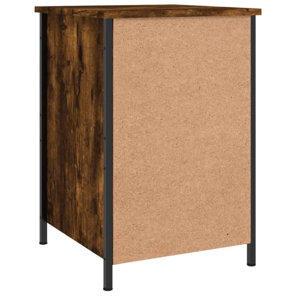 vidaXL sengebord 40x42x60 cm konstrueret træ røget egetræsfarve