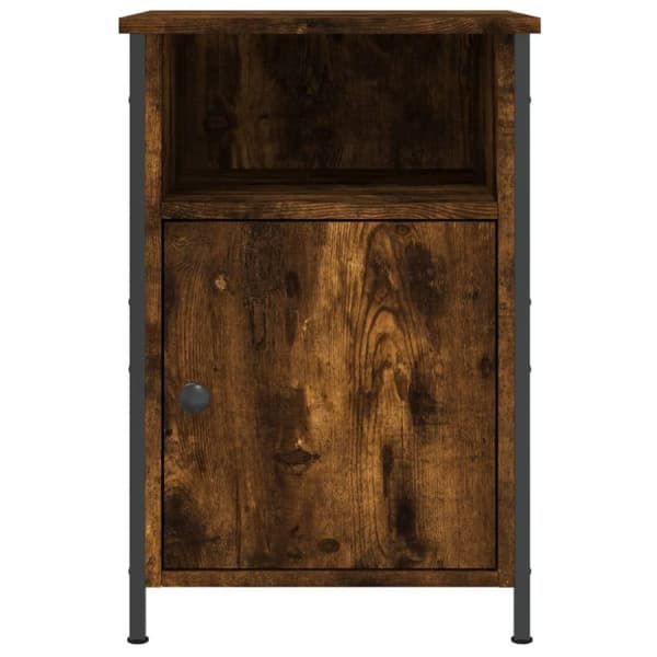 vidaXL Nattbord røkt eik 40x42x60 cm konstruert tre