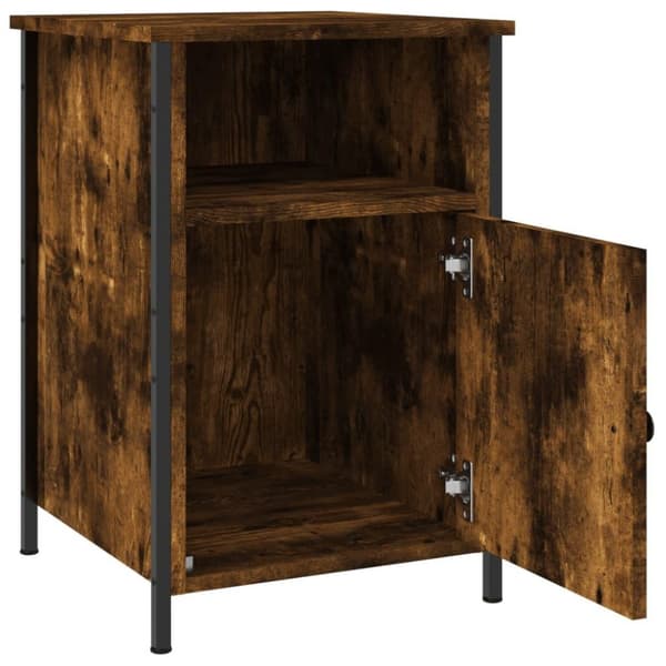 vidaXL Nattbord røkt eik 40x42x60 cm konstruert tre