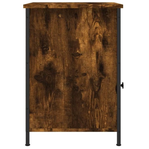 vidaXL Sängbord rökfärgad ek 40x42x60 cm konstruerat trä