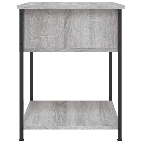 vidaXL sengebord 44x45x58 cm konstrueret træ grå sonoma-eg