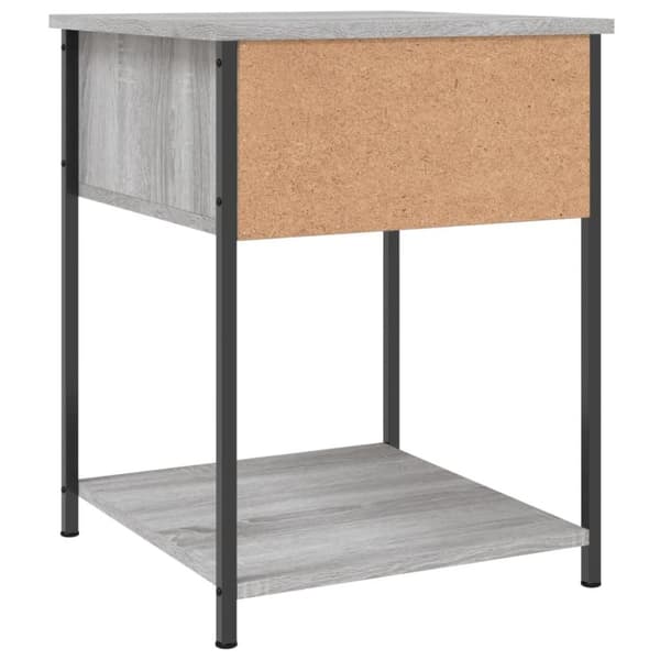 vidaXL sengebord 44x45x58 cm konstrueret træ grå sonoma-eg