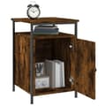 Miniatyrbilde 4 av 11: vidaXL Nattbord røkt eik 40x42x60 cm konstruert tre