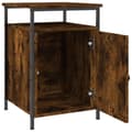 Miniatyrbilde 5 av 11: vidaXL Nattbord røkt eik 40x42x60 cm konstruert tre