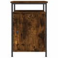 Miniatyrbilde 6 av 11: vidaXL Nattbord røkt eik 40x42x60 cm konstruert tre