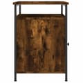 Miniatyrbilde 7 av 11: vidaXL Nattbord røkt eik 40x42x60 cm konstruert tre