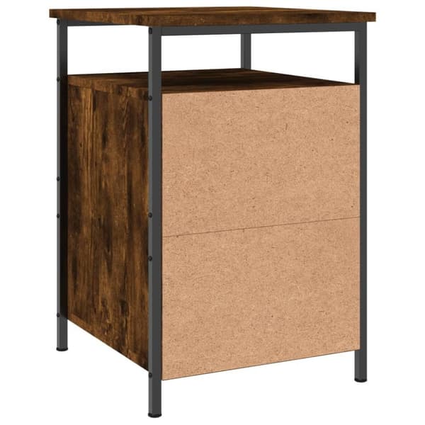 vidaXL Nattbord røkt eik 40x42x60 cm konstruert tre