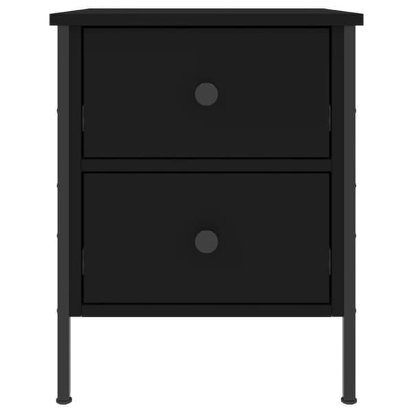 vidaXL Yöpöytä musta 40x42x50 cm tekninen puu