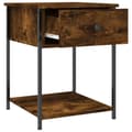Miniatyrbilde 5 av 11: vidaXL Nattbord røkt eik 44x45x58 cm konstruert tre