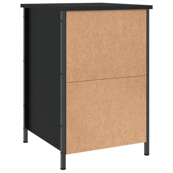 vidaXL Yöpöytä musta 40x42x60 cm tekninen puu