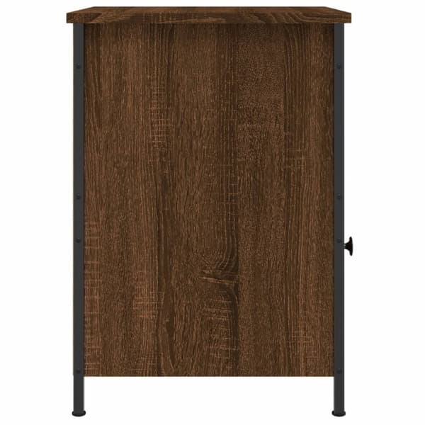 vidaXL sengebord 40x42x60 cm konstrueret træ brun egetræsfarve