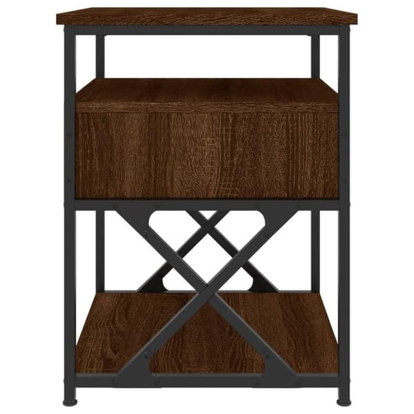 vidaXL Nattbord brun eik 40x42x55 cm konstruert tre