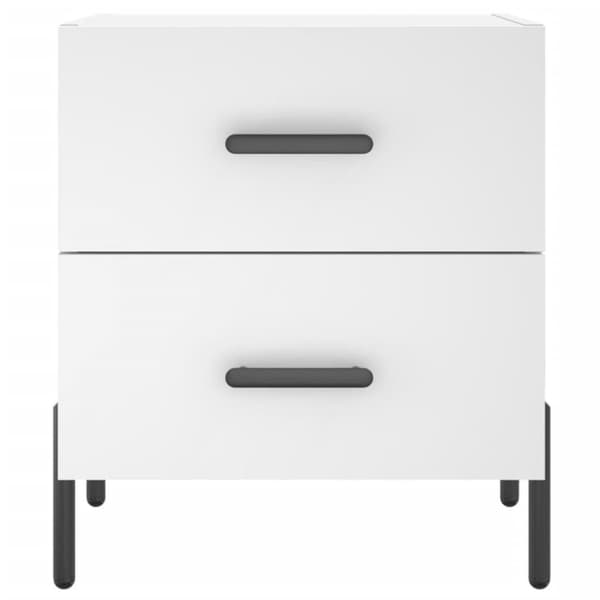 vidaXL sengeborde 2 stk. 40x35x47,5 cm konstrueret træ hvid
