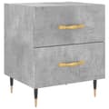 Miniatyrbilde 4 av 11: vidaXL Nattbord 2 stk betonggrå 40x35x47,5 cm konstruert tre
