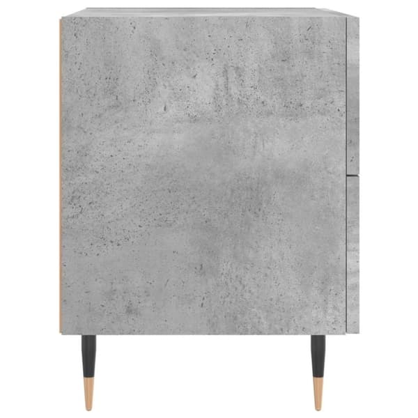 vidaXL Nattbord 2 stk betonggrå 40x35x47,5 cm konstruert tre