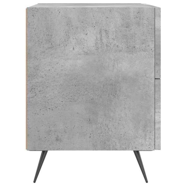 vidaXL Nattbord betonggrå 40x35x47,5 cm konstruert tre