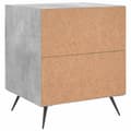 Miniatyrbilde 5 av 11: vidaXL Nattbord betonggrå 40x35x47,5 cm konstruert tre