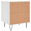 Miniatyrbillede 8 af 11: vidaXL sengeborde 2 stk. 40x35x47,5 cm konstrueret træ hvid