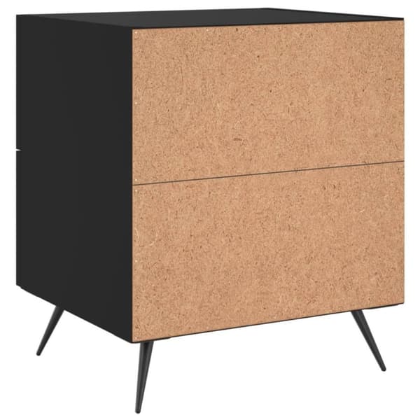 vidaXL Nattbord 2 stk svart 40x35x47,5 cm konstruert tre