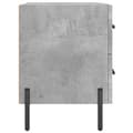 Miniatyrbilde 6 av 11: vidaXL Nattbord 2 stk betonggrå 40x35x47,5 cm konstruert tre